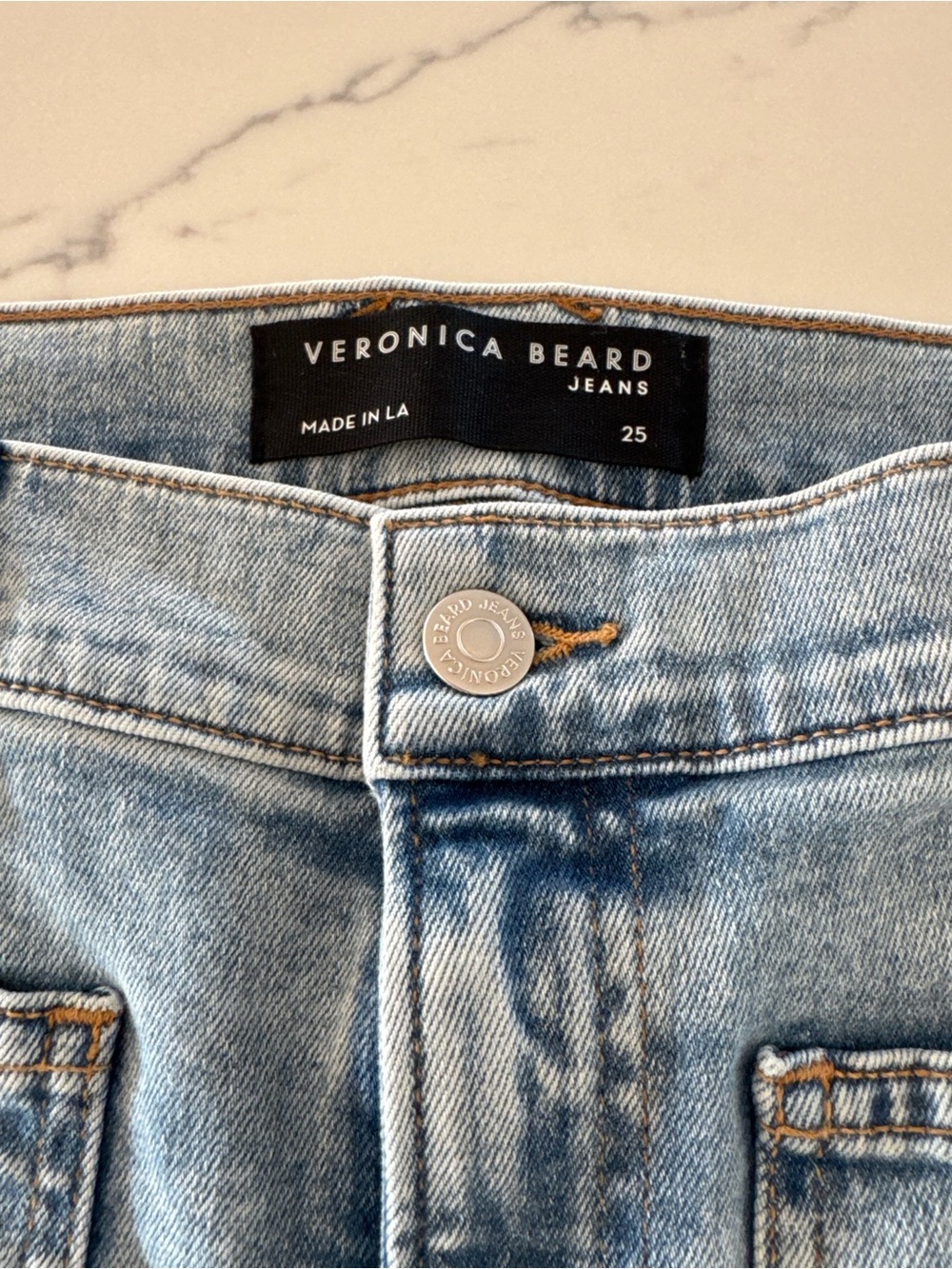 Veronica Beard Light Blue Flare Jeans - Picture 2 of 6